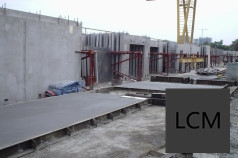 Wall panels installed on a high-rise frame